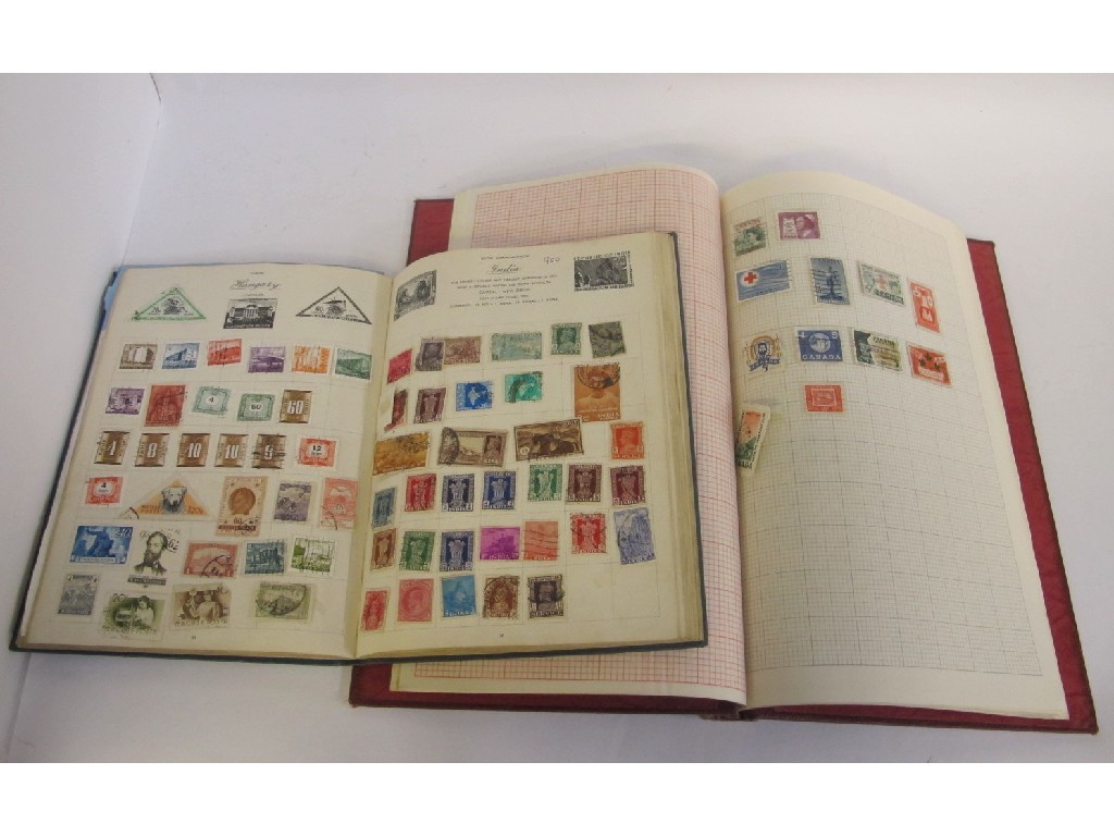 Appraisal: Lot comprising two albums of stamps