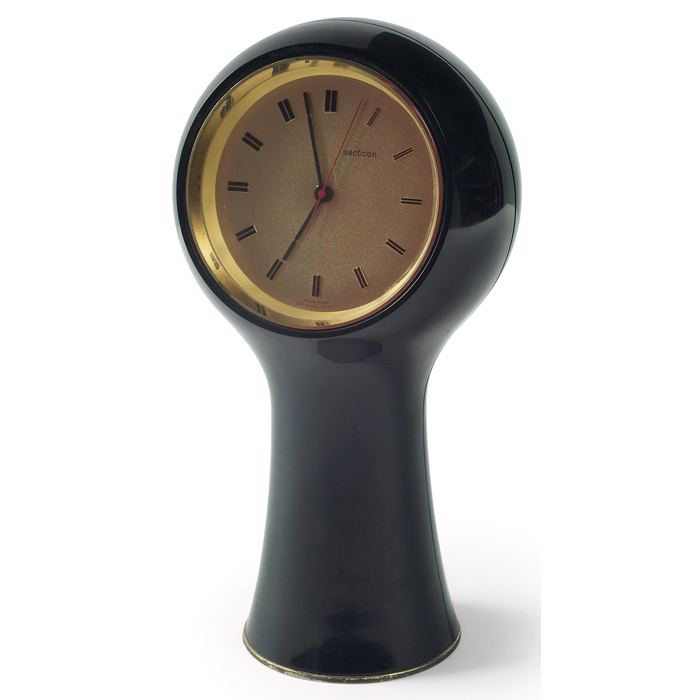 Appraisal: Angelo Mangiarotti table clock by Secticon model t made in