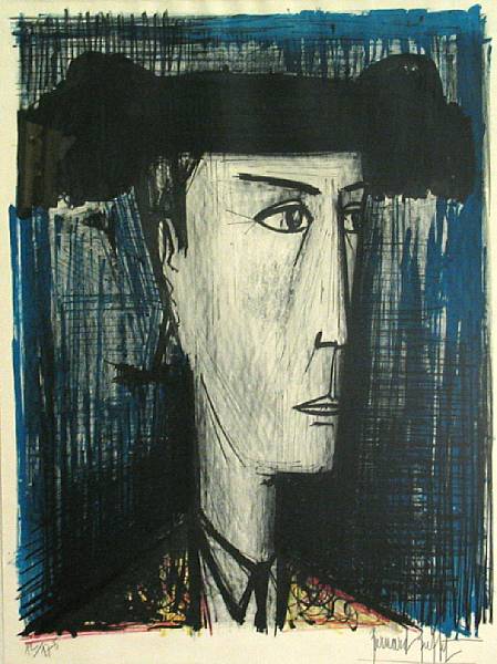 Appraisal: Bernard Buffet French - Le Toreador S Color lithograph on