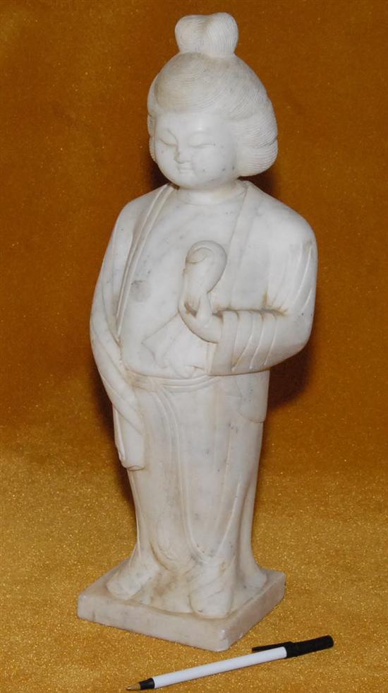 Appraisal: ORIENTAL MARBLE SCULPTURE Of Quan Yin H