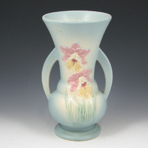 Appraisal: Hull Orchid - Vase - Mint Orchid vase in blue