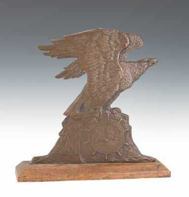 Appraisal: A Cast Bronze Eagle Maritime Plaque Relief image of an