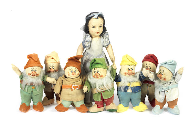 Appraisal: Chad Valley Snow White and the seven dwarfs The felt