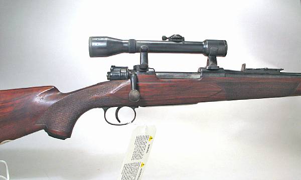 Appraisal: An unmarked Mauser action sporting rifle Serial no mm inch