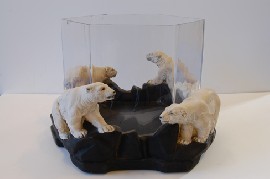 Appraisal: ART DECO POLAR BEAR FISH BOWL