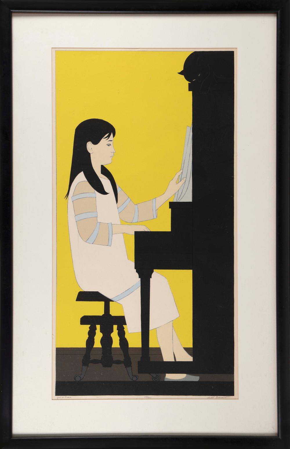 Appraisal: WILL BARNET NEW YORK MASSACHUSETTS - GIRL AT PIANO COLOR