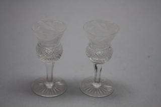 Appraisal: cut glass cordials cut glass cordials