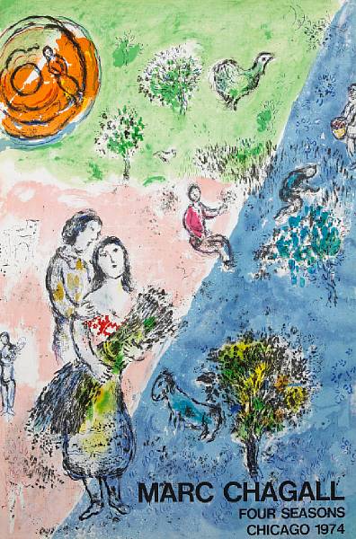 Appraisal: Marc Chagall Russian French - The Four Seasons M Lithograph