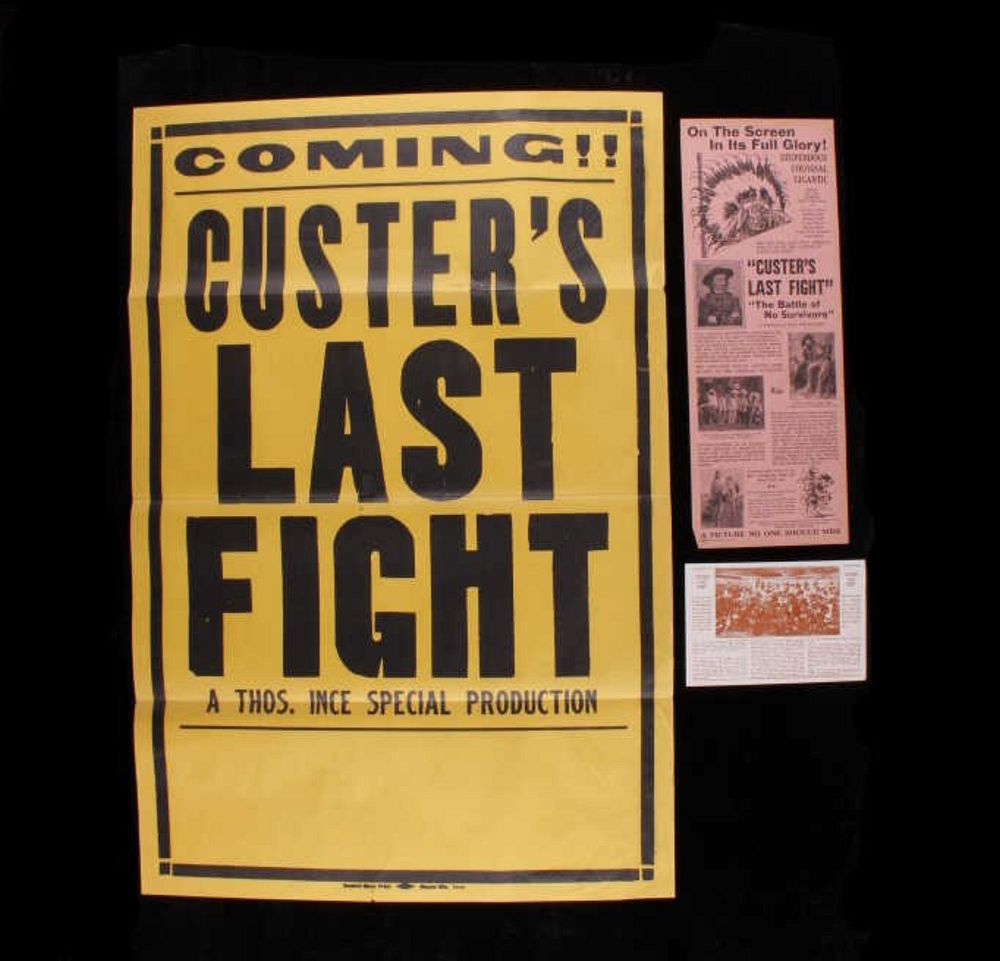 Appraisal: Custer's Last Fight Film Poster Broadside c For your consideration