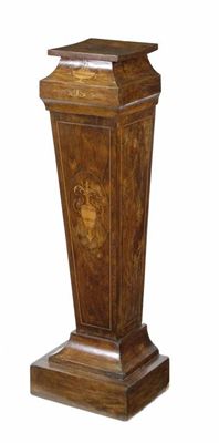 Appraisal: A late Victorian rosewood and marquetry pedestal in cm h