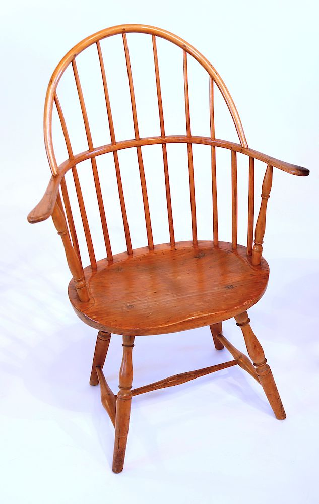 Appraisal: th Century American Petite Bowback Windsor Armchair Exclusive on Bidsquare