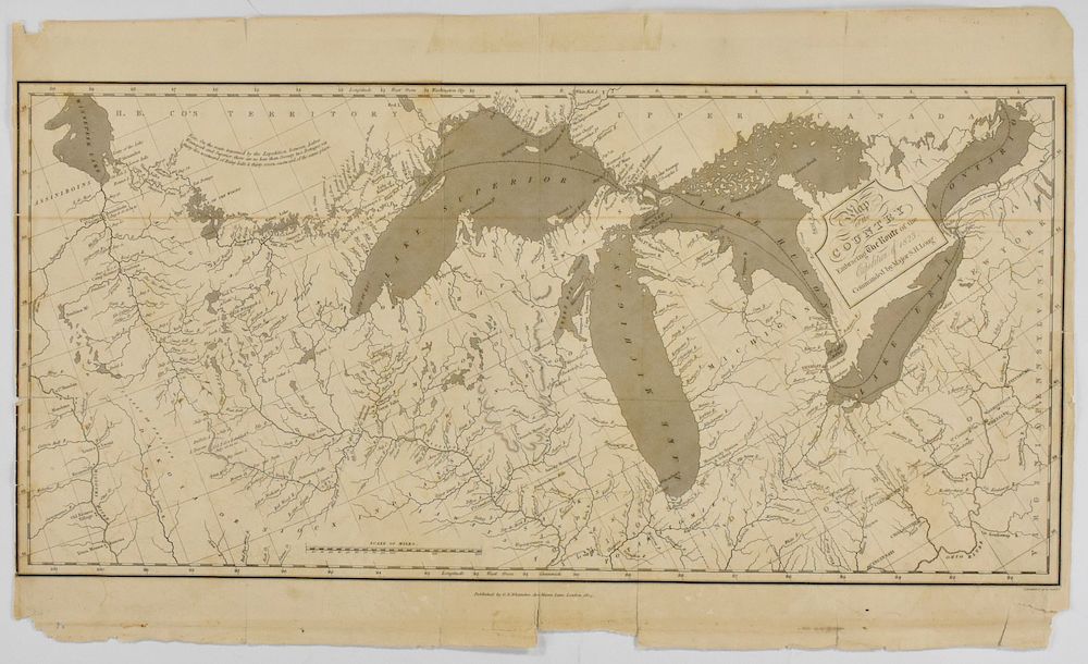 Appraisal: G B Whittaker Map of the American Midwest Stephen H