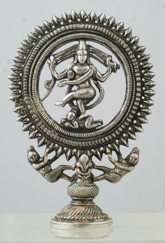 Appraisal: Rare Indian Silver Gentlemans seal depicting the goddess Shiva with