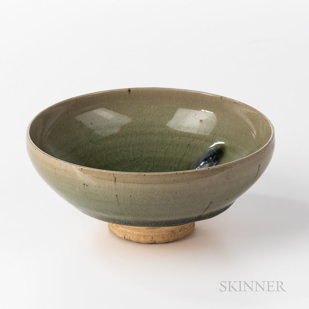 Appraisal: Transparent Celadon-glazed Bowl Transparent Celadon-glazed Bowl China Song dynasty style