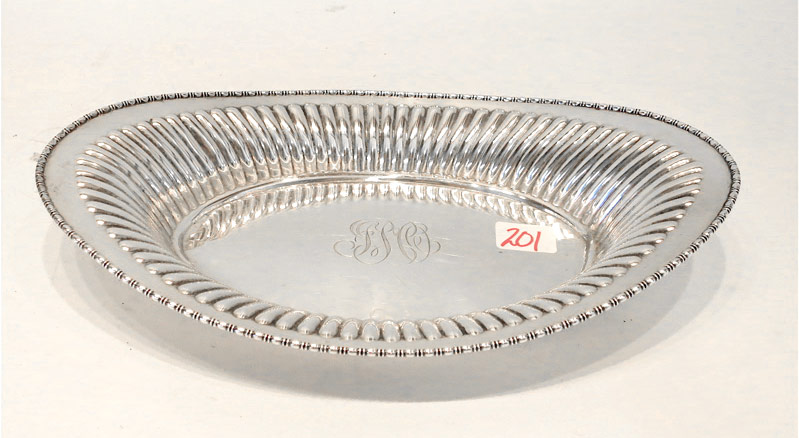 Appraisal: STERLING SILVER OVAL SERVING BOWL by Marcus Co pattern with