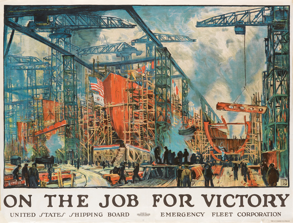 Appraisal: JONAS LIE - ON THE JOB FOR VICTORY Group of