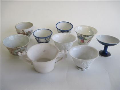 Appraisal: Collection of assorted small Chinese cups