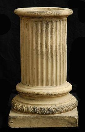 Appraisal: ENGLISH FLUTED TERRACOTTA PEDESTAL BY DOULTON CO LAMBETH in Christie's