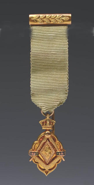 Appraisal: A CT MASONIC PENDANT commemorating Queen Victoria's Diamond Jubilee in