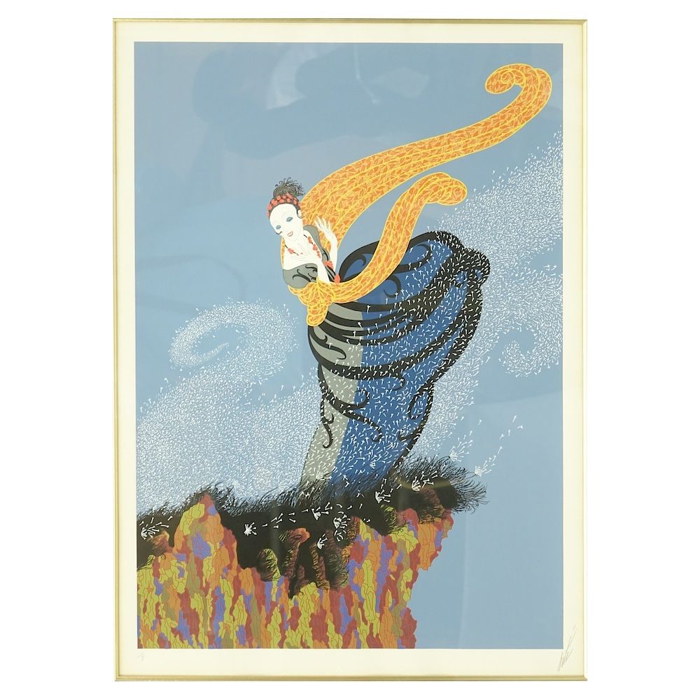 Appraisal: Erte Serigraph Erte French - Artist Proof Color Serigraph on