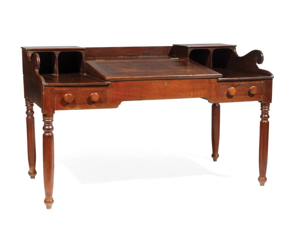 Appraisal: Dr George Crozat Louisiana Walnut Plantation Desk c gallery with