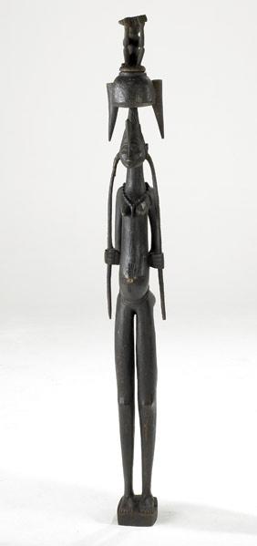 Appraisal: SENUFO FEMALE FIGURE Ivory Coast Africa Large contemporary figural wood