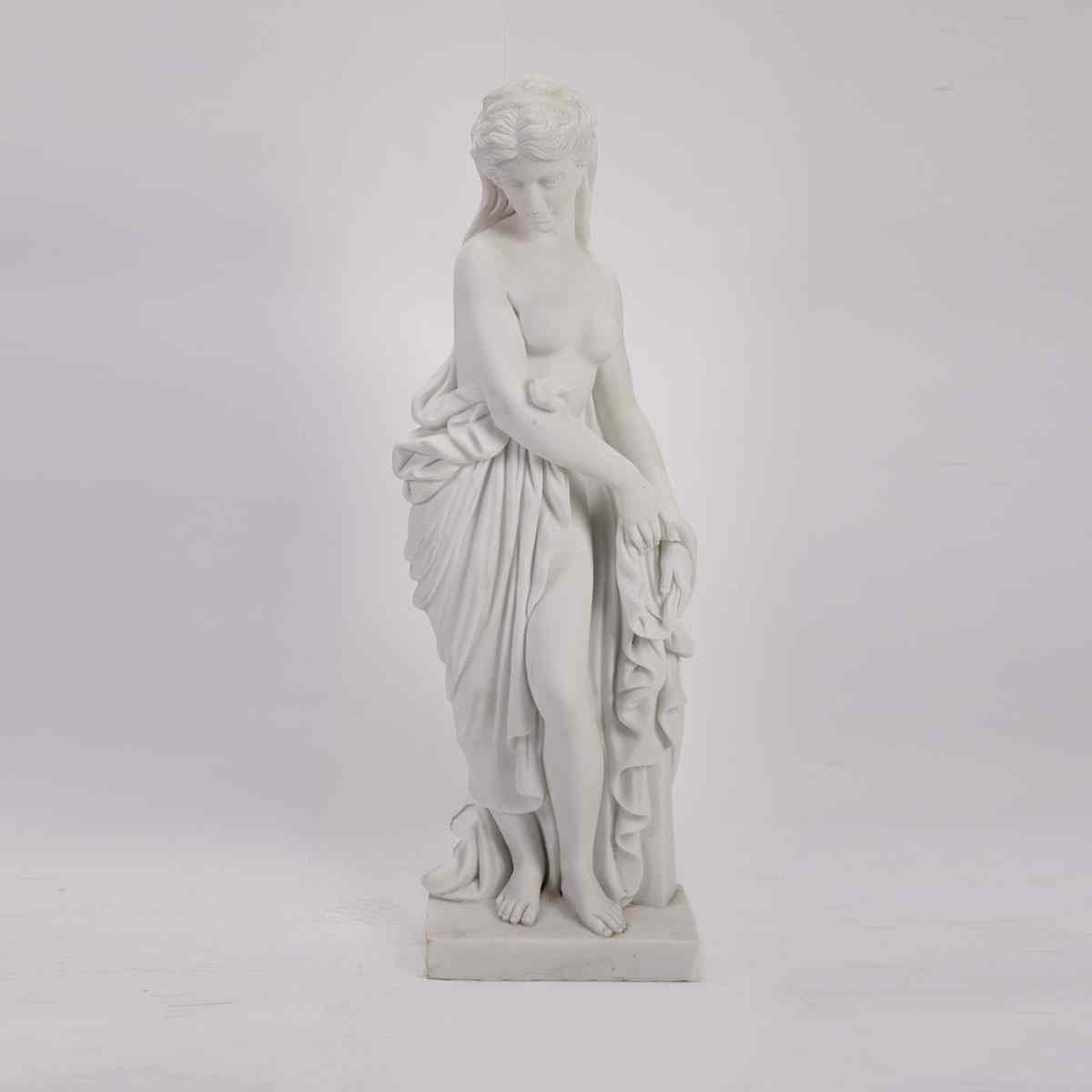 Appraisal: Italian Carved Marble Allegorical Figure of Winter th century height