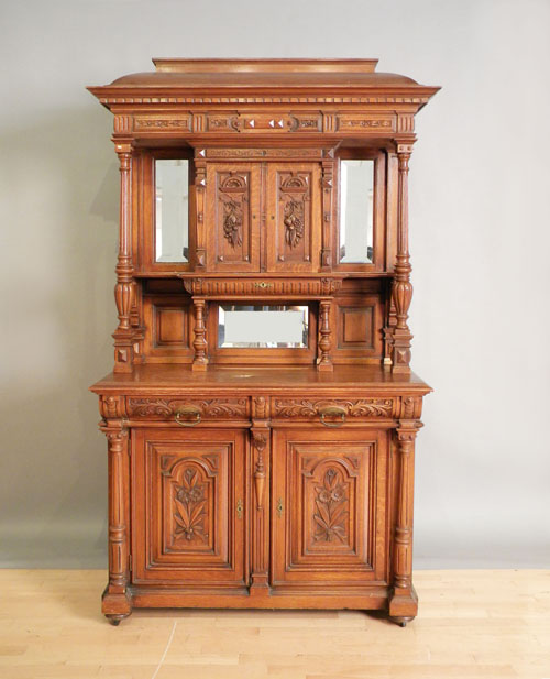 Appraisal: Philadelphia Victorian oak buffet late th c h w