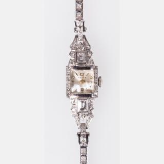 Appraisal: A Ladies Platinum kt White Gold and Diamond Wrist Watch