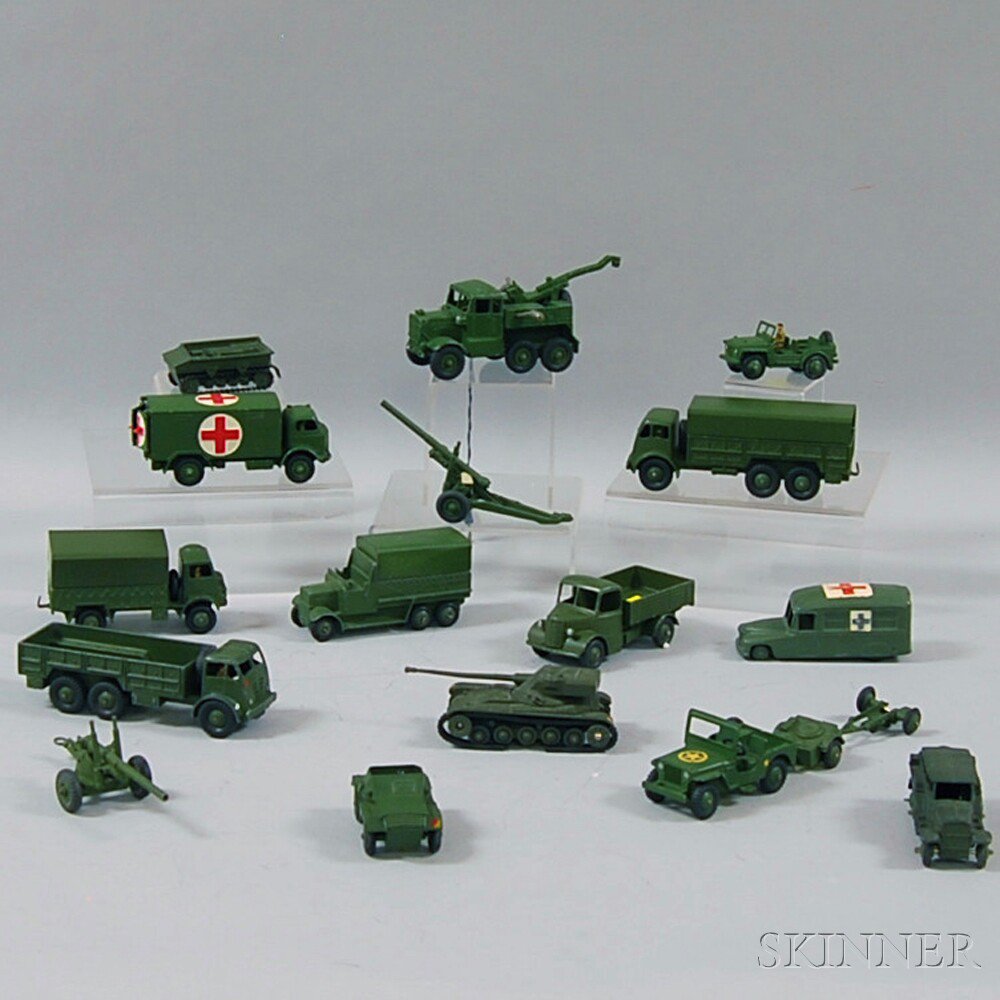 Appraisal: Sixteen Meccano Dinky Toys Die-cast Metal Military Vehicles England and