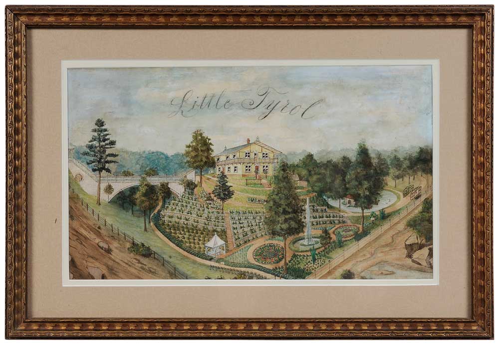 Appraisal: American School th century Little Tyrol signed G Schmid lower