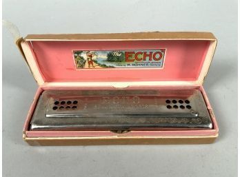 Appraisal: M Hohner German harmonica The Echo in original case L