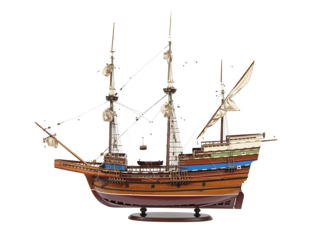 Appraisal: Fine Ship Model of the Mayflower by Fabio Wood by