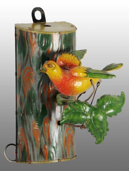 Appraisal: Tin Litho Bird Wind-Up Toy Description German Working Beautifully lithographed