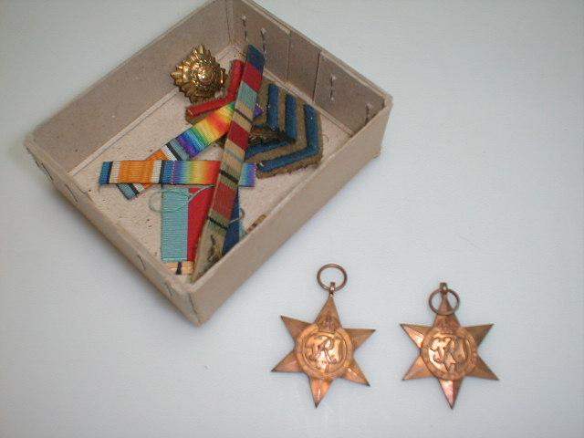 Appraisal: Medals WWII Africa Star - Star Defence medal Service medal