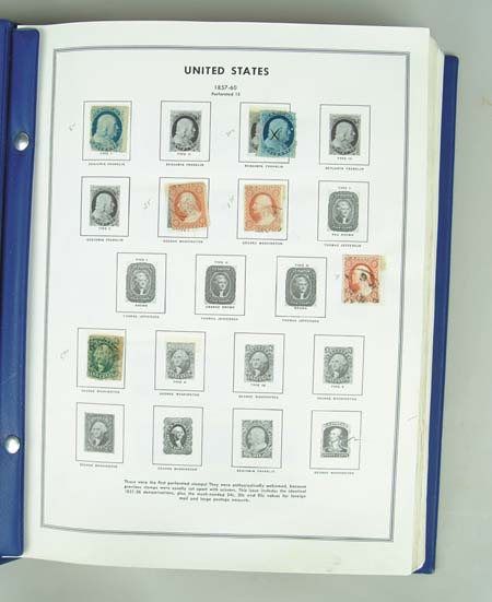 Appraisal: STAMPS UNPICKED ESTATE LOT Eight World and U S albums