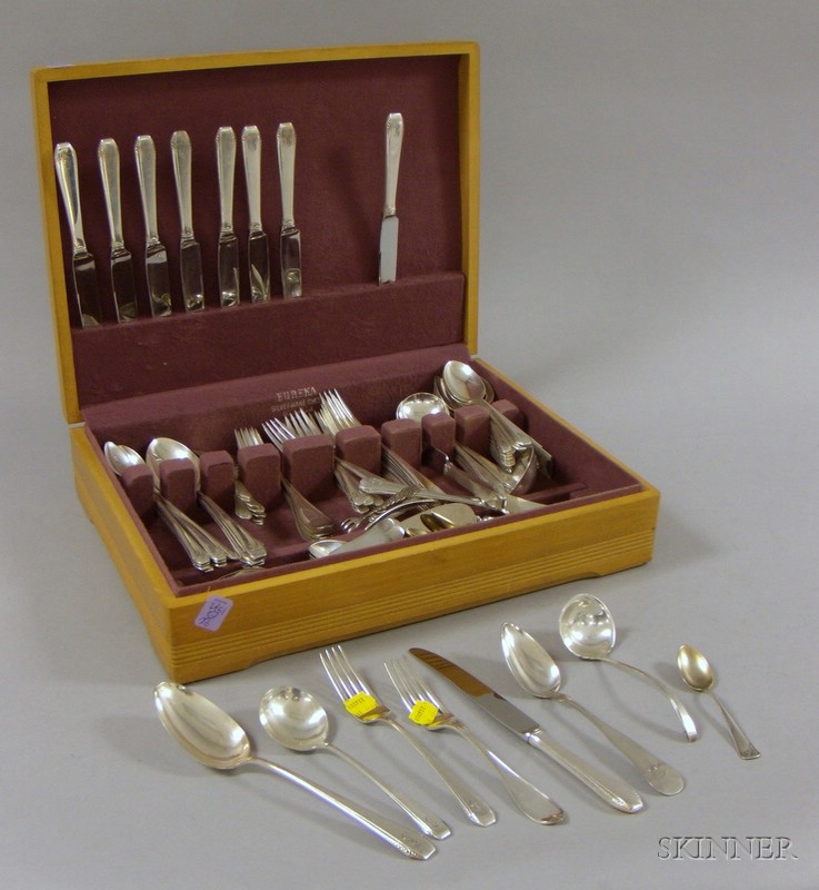 Appraisal: Towle Sterling Silver Flatware Partial Set for Ten Cascade pattern