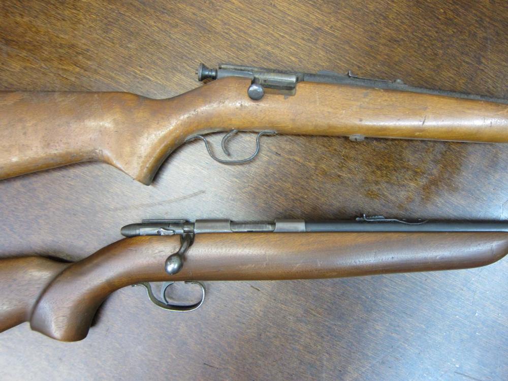 Appraisal: TWO SINGLE SHOT BOLT ACTION RIFLES Remington model The Target