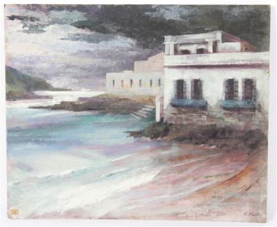 Appraisal: Constance B Nash British - Atlantic Storm in the Canary