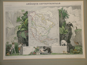 Appraisal: After Raimond Bonheur th Century- 'Amerique Septentrionale' publ by Atlas