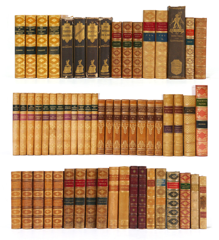 Appraisal: COLLECTION OF ANTIQUARIAN BOOKS Approx volumes by various authors Titles