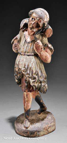 Appraisal: A Carved and Polychromed Wood Santos Figure of The Good