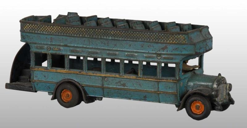 Appraisal: Cast Iron Large Arcade Bus Description Replaced wheels Original condition