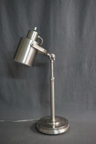 Appraisal: Stainless Steel Adjustable Desk Project Lamp Lamp adjust up and