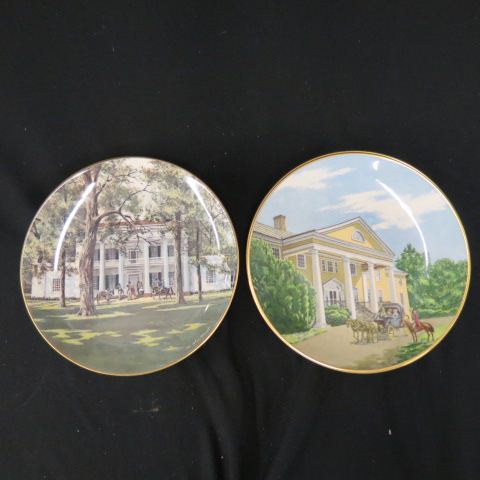 Appraisal: Gorham Porcelain Plates SouthernLandmark series excellent