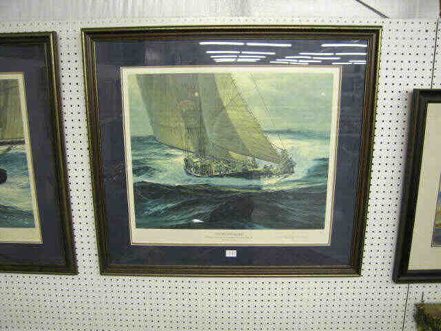 Appraisal: Thomas H Hoyne Lithograph Off For the Banks of pencil