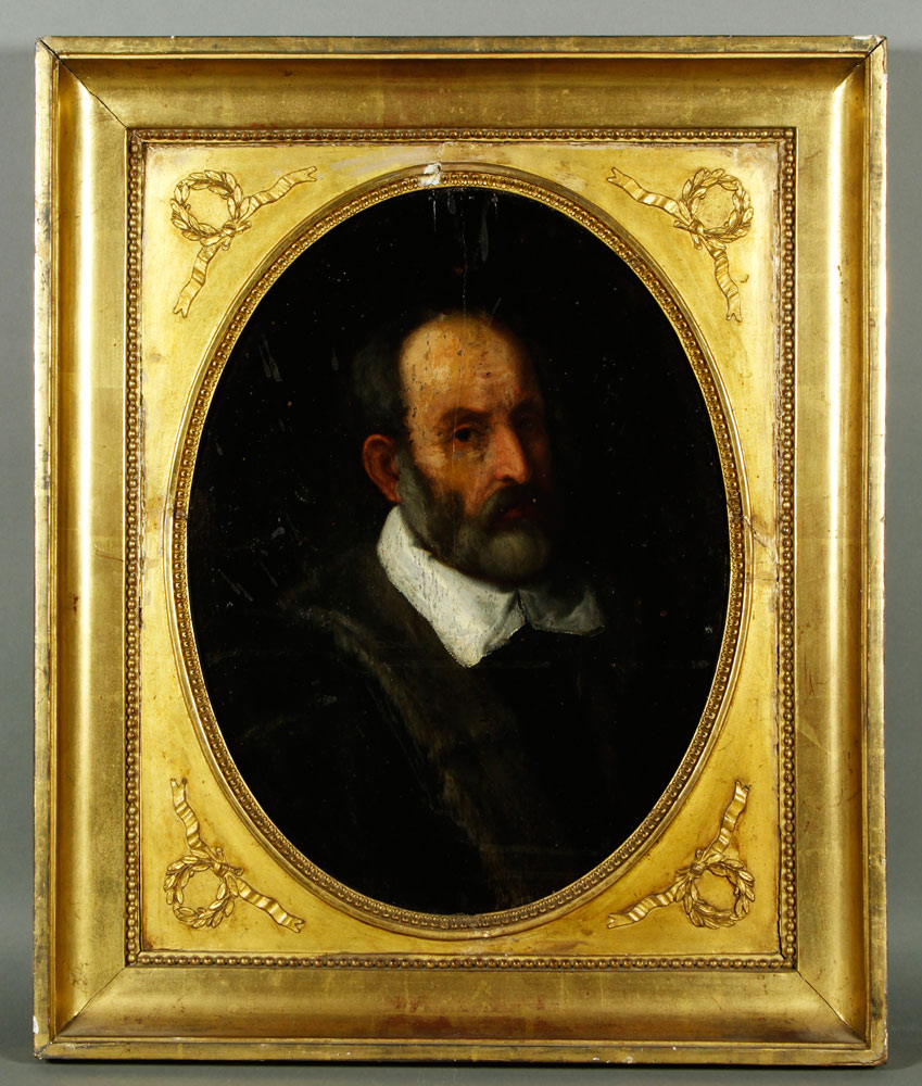 Appraisal: - Portrait of a Gentleman O P European portrait of