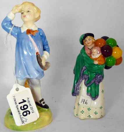 Appraisal: Royal Doulton Figures Little Boy Blue HN and Miniaure Balloon