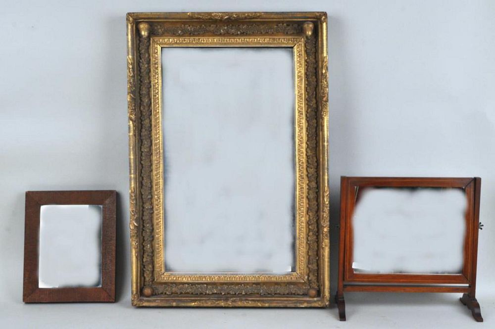 Appraisal: Group Three Federal Mirrors comprising a gilt mirror with acorn