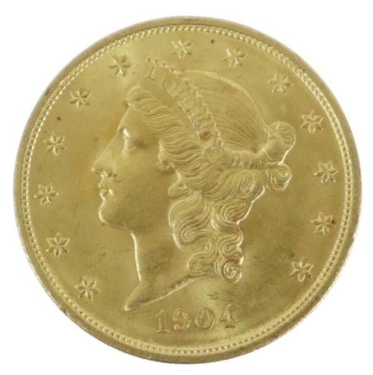 Appraisal: U S Liberty Head Double Eagle gold coin from The